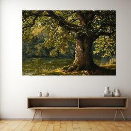 Grand Tableau Arbre, art mural décoration nature