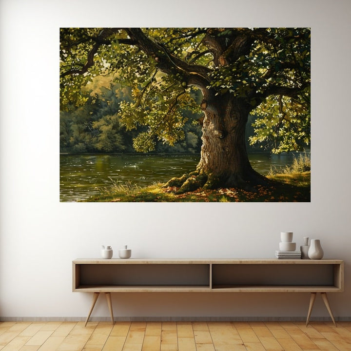 Grand Tableau Arbre, art mural décoration nature
