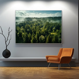 Grand Tableau Forêt, art mural décoration nature