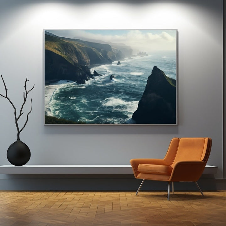 Grand Tableau Mer, art mural décoration nature