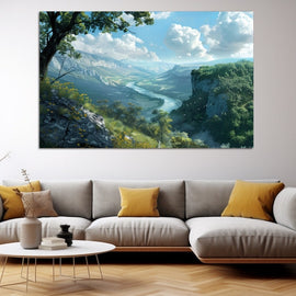 Grand Tableau Paysage, art mural décoration nature