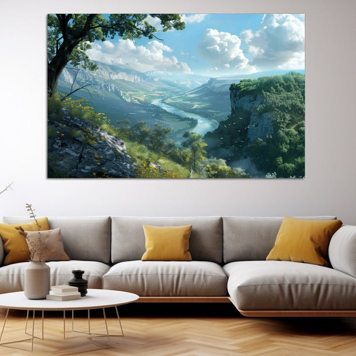Grand Tableau Paysage, art mural décoration nature