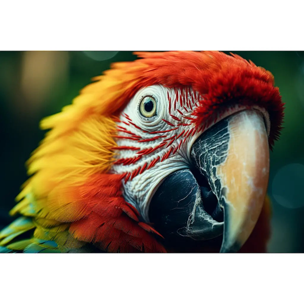 Grand Tableau Perroquet, art mural décoration nature
