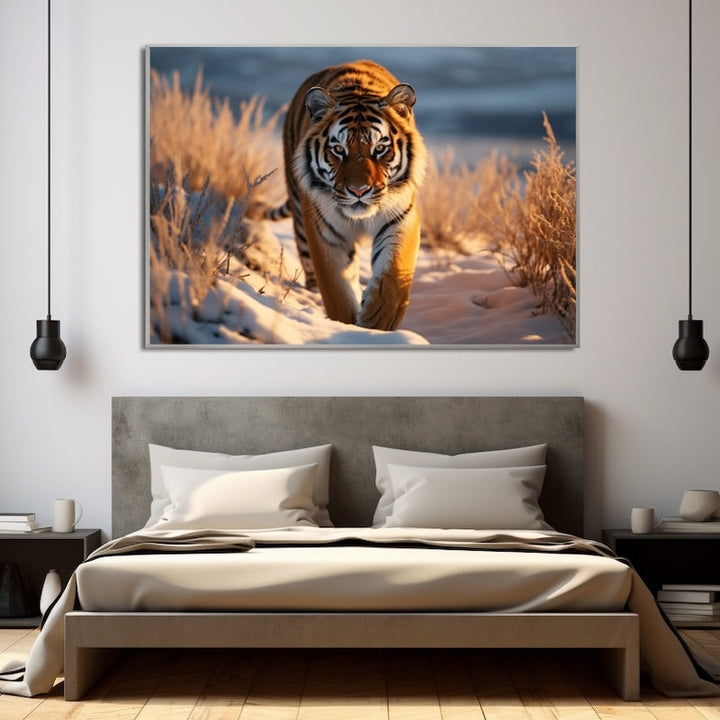 Grand Tableau Tigre, art mural décoration nature