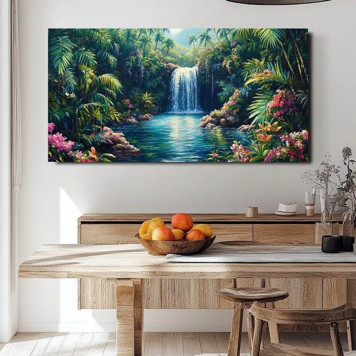 Grand Tableau Tropical, art mural décoration nature