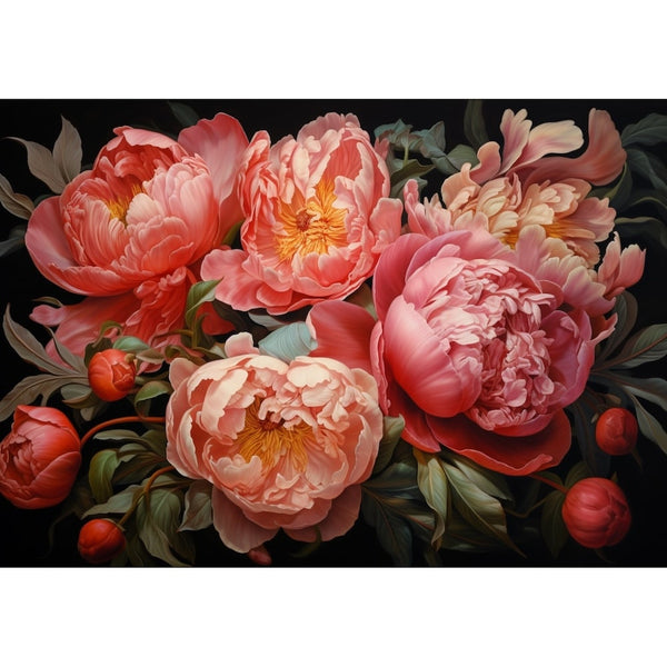 Grand Tableau de Pivoine