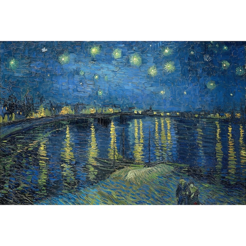 Tableau La Nuit Étoilée, art mural décoration nature