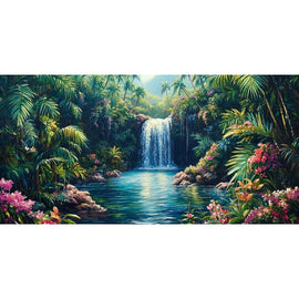Grand Tableau Tropical, art mural décoration nature
