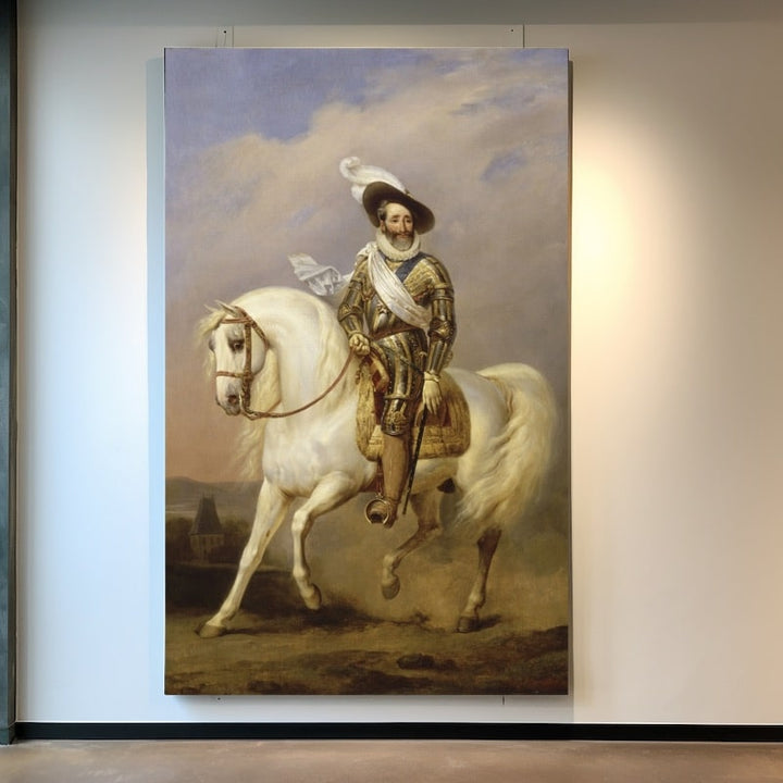 Le Cheval Blanc Tableau, art mural décoration nature