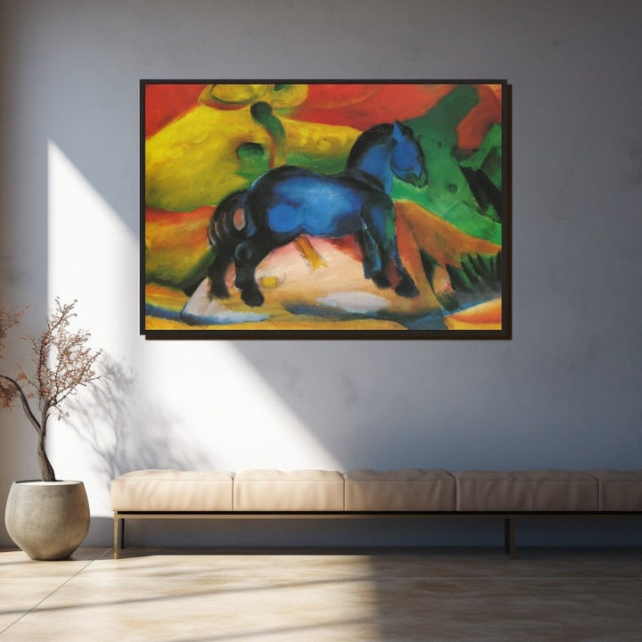 Le Cheval Bleu Tableau, art mural décoration nature
