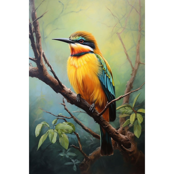 Tableau Peinture Oiseau, art mural décoration nature, vue 2