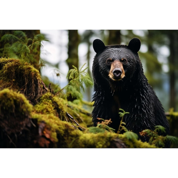 Tableau d'Ours, art mural décoration nature