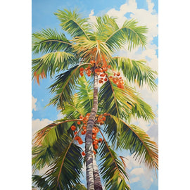 Tableau Sous le Cocotier, art mural décoration nature