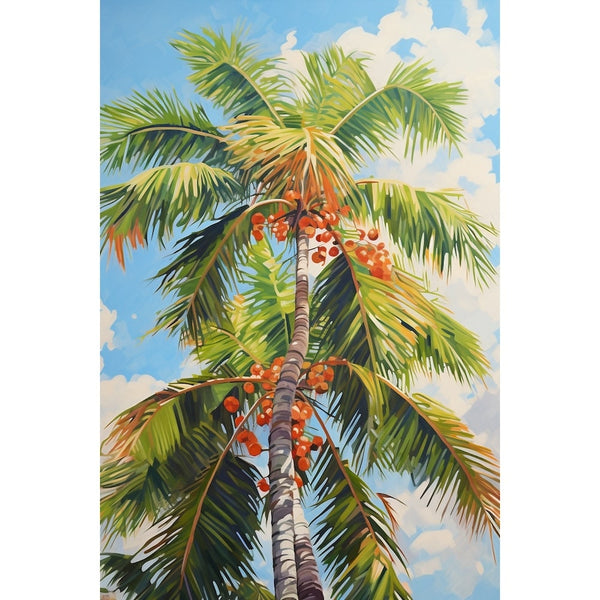 Tableau Sous le Cocotier, art mural décoration nature
