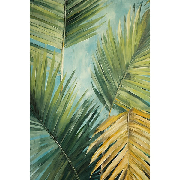 Tableau Palmes Foisonnantes, art mural décoration nature