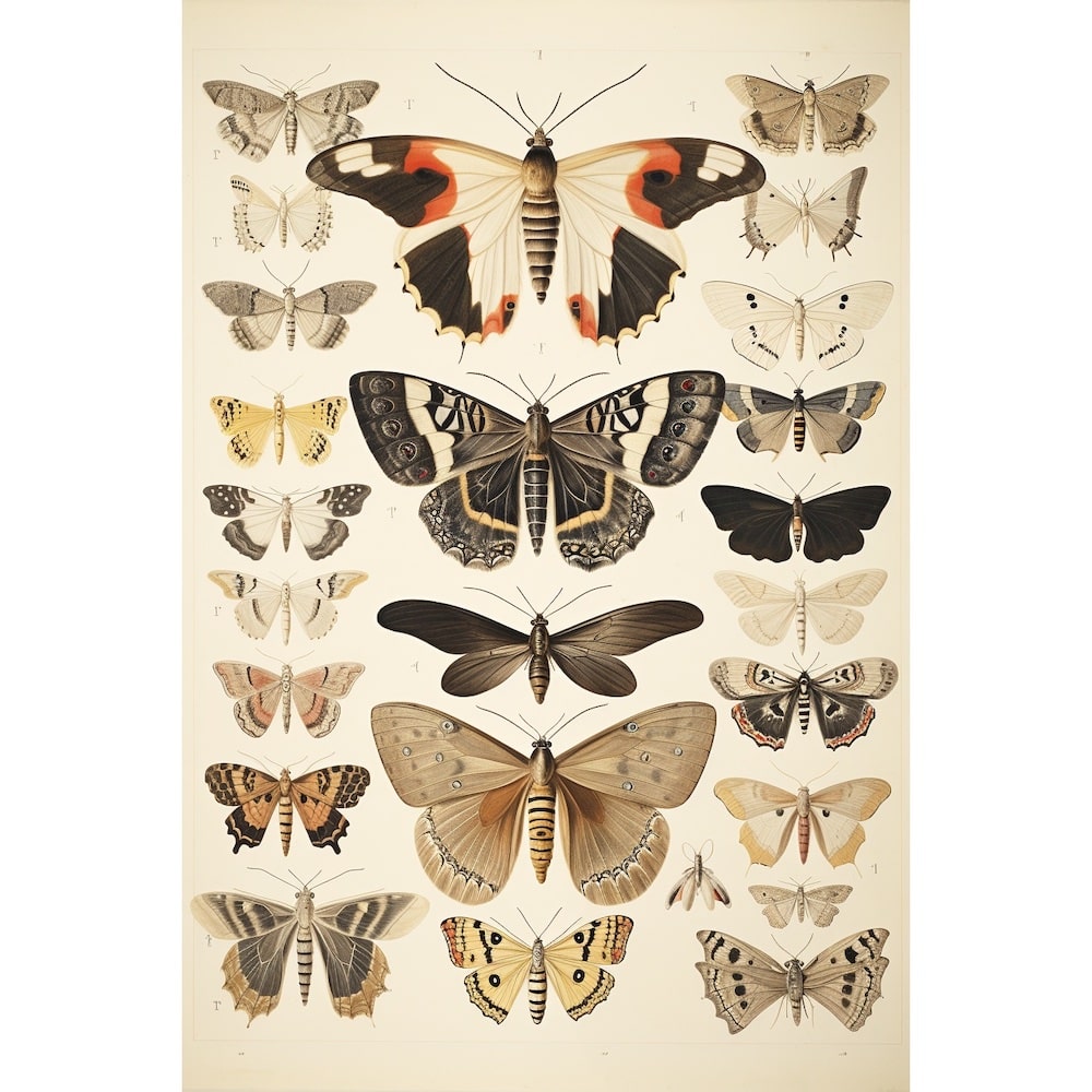 Tableau Papillon de Nuit, art mural décoration nature