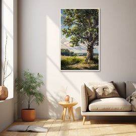 Peinture à l'Huile Arbre, art mural décoration nature