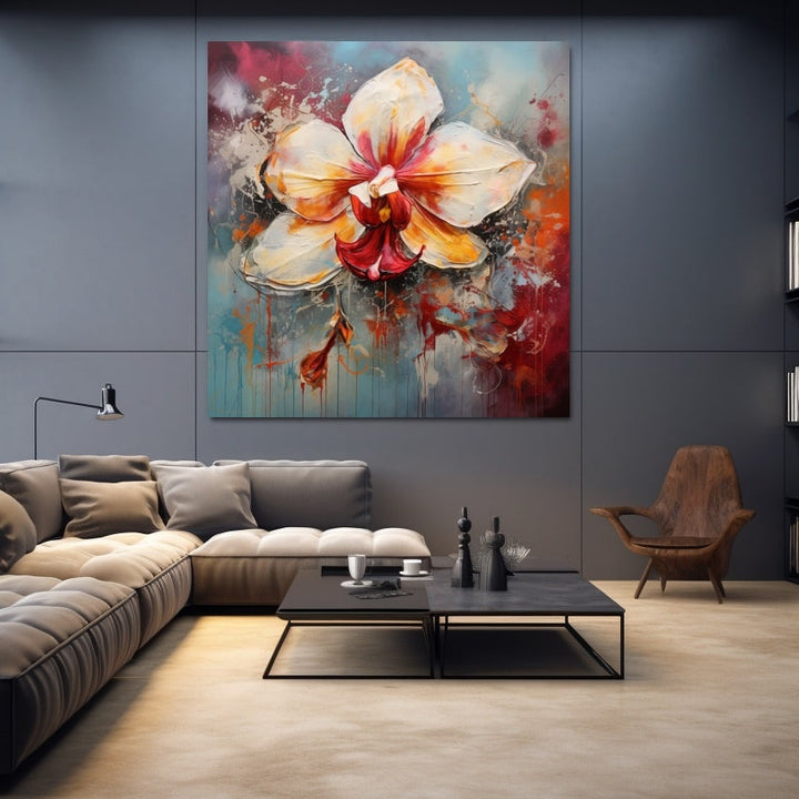 Peinture Abstraite Orchidée