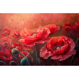 Peinture Acrylique Art Coquelicot
