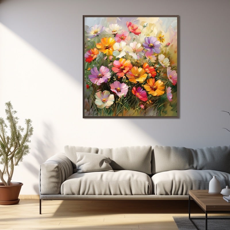 Peinture Acrylique Bouquet De Fleurs