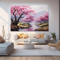 Thumbnail for Peinture Acrylique Cerisier En Fleurs