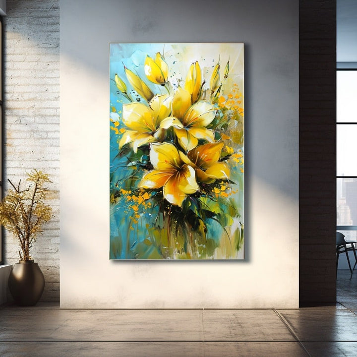 Peinture Acrylique De Fleurs