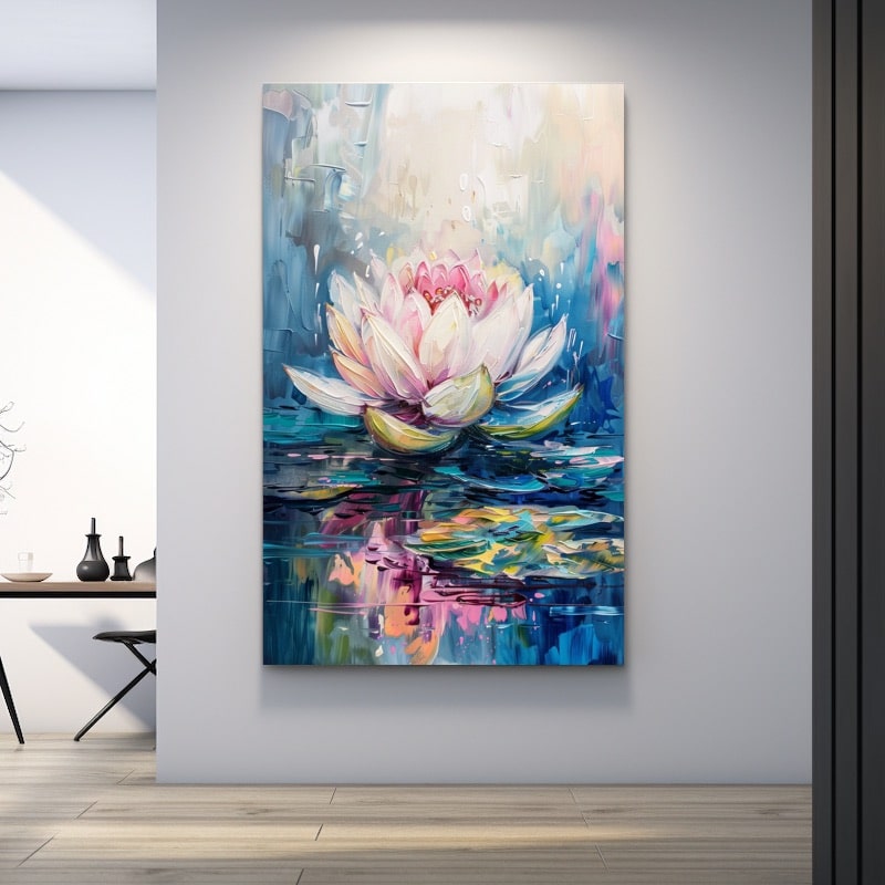 Peinture Acrylique Fleur De Lotus