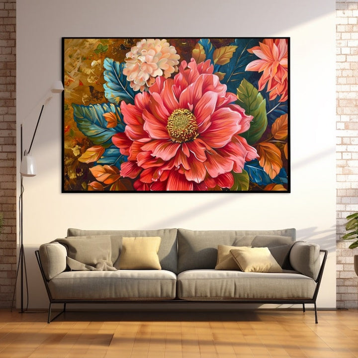 Peinture Acrylique Fleurs Modernes