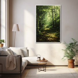 Peinture Acrylique Forêt, art mural décoration nature