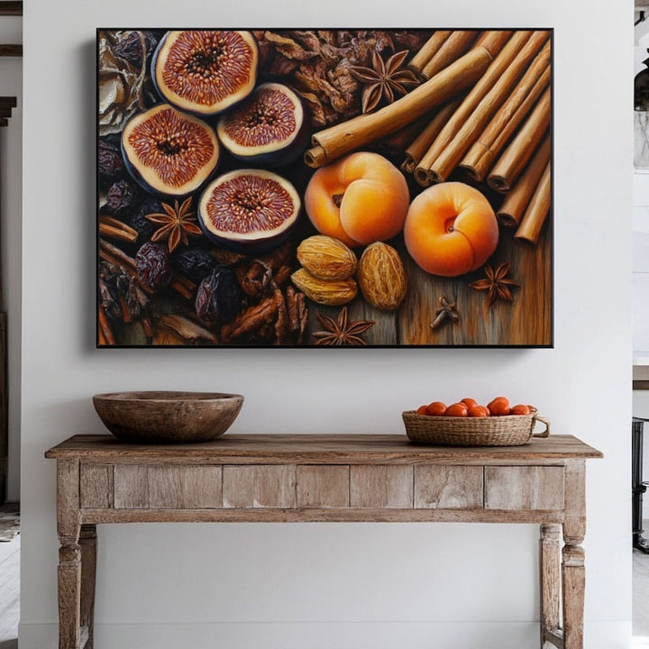 Peinture Acrylique Fruits, art mural décoration nature
