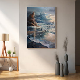 Peinture Acrylique Mer et Plage, art mural décoration nature