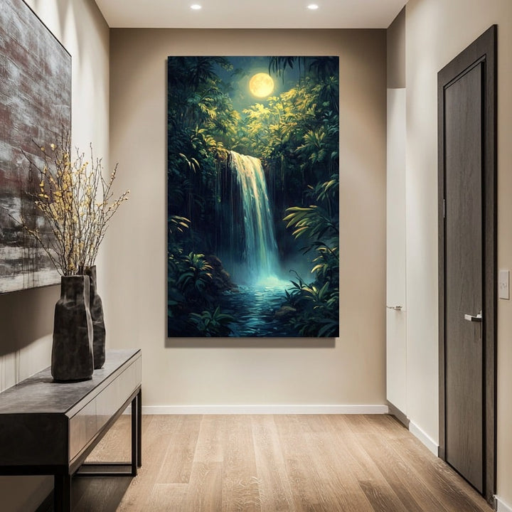 Peinture Acrylique Nuit, art mural décoration nature