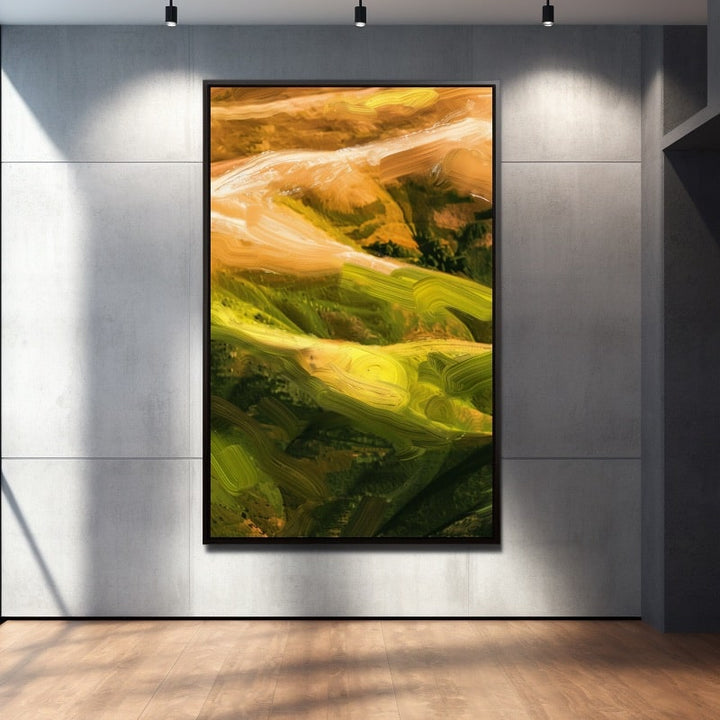 Peinture Acrylique Paysage Abstrait, art mural décoration nature