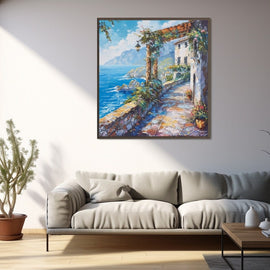 Peinture Acrylique Paysage Mer, art mural décoration nature