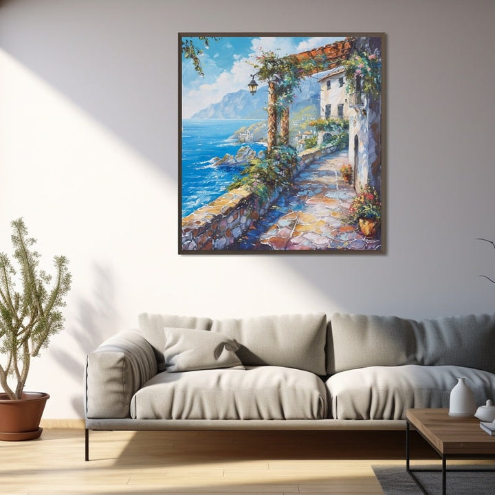 Peinture Acrylique Paysage Mer, art mural décoration nature