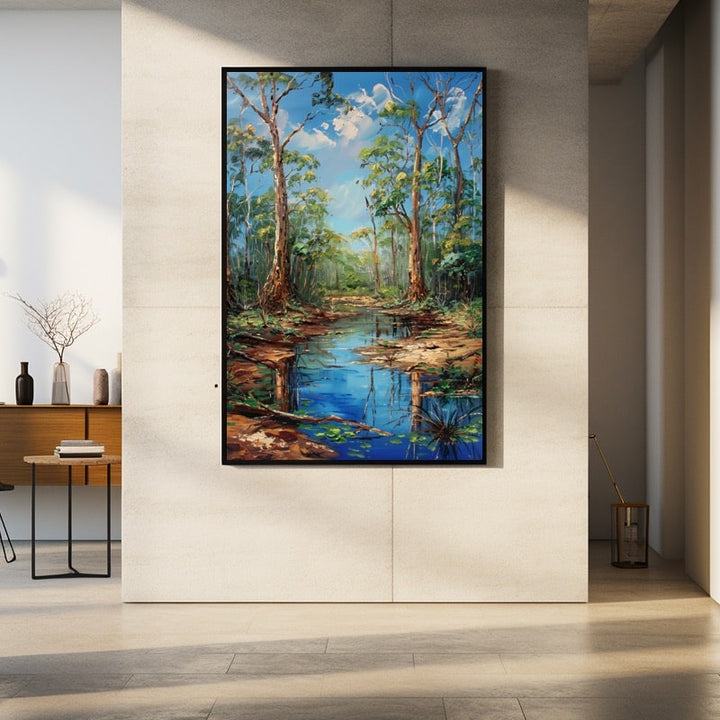 Peinture Acrylique sur Toile Paysage, art mural décoration nature
