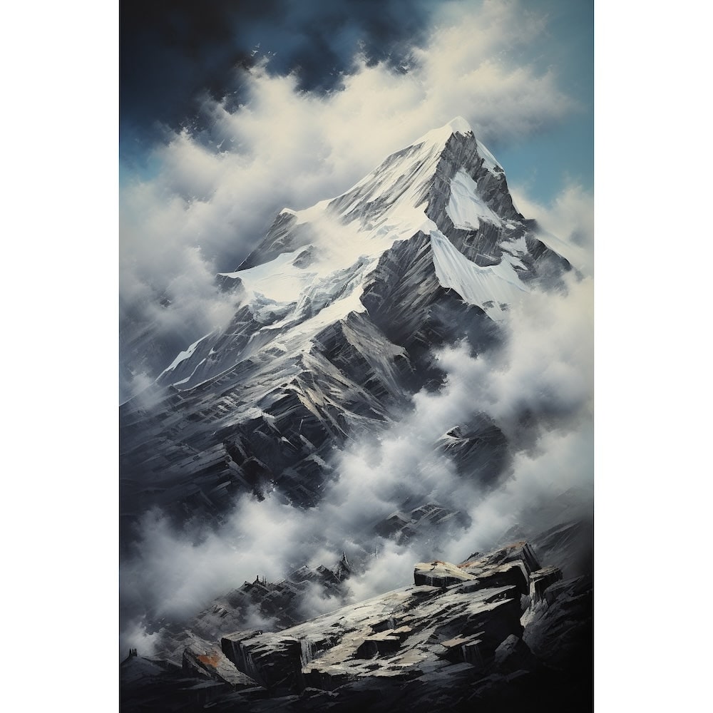 Peinture Acrylique Tableau Montagne