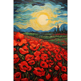 Peinture Acrylique Toile Coquelicot