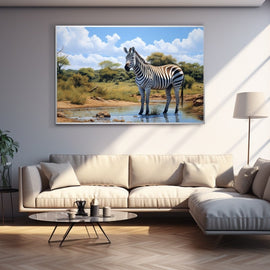 Peinture Acrylique Zèbre