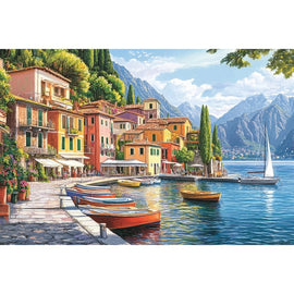 Peinture Acrylique Lac, art mural décoration nature
