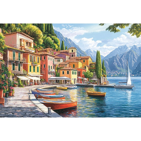 Peinture Acrylique Lac, art mural décoration nature