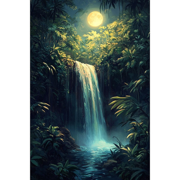 Peinture Acrylique Nuit, art mural décoration nature