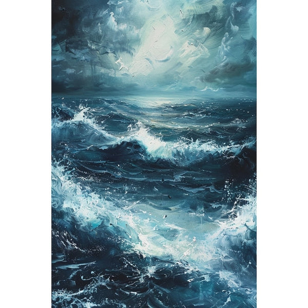 Peinture Acrylique Océan, art mural décoration nature