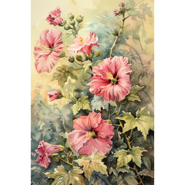 Peinture Ancienne Fleurs, art mural décoration nature