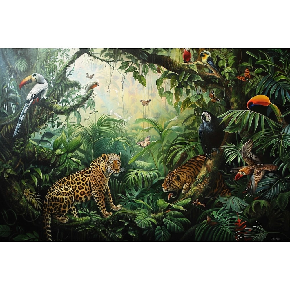 Peinture Animaux De Jungle