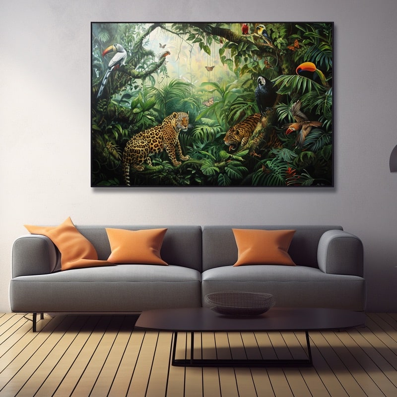 Peinture Animaux De La Jungle