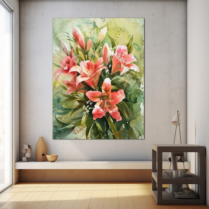 Peinture Aquarelle De Fleurs