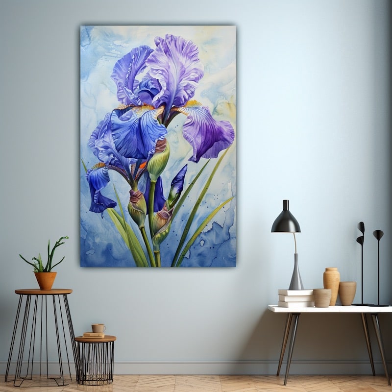 Peinture Aquarelle Iris