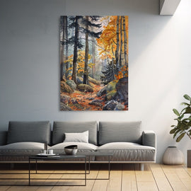 Peinture Aquarelle Paysage, art mural décoration nature