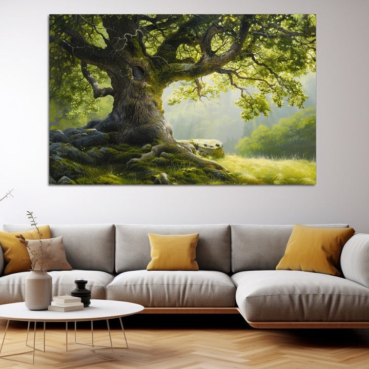 Peinture Arbre, art mural décoration nature